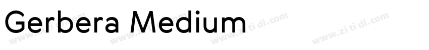 Gerbera Medium字体转换